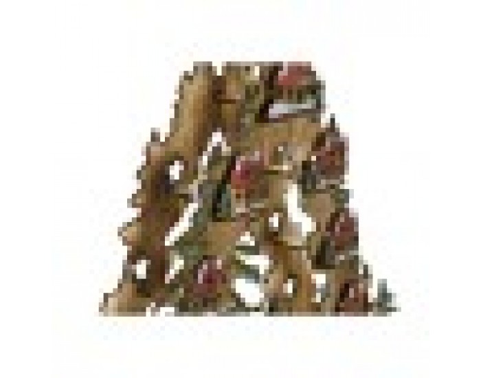 Коледна Украса DKD Home Decor Дърво Дървен Къщи (30 x 15 x 37 cm)