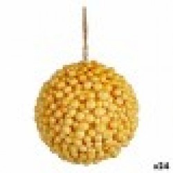 Коледна топка Жълт Пластмаса 8 x 8 x 8 cm (24 броя) - Krist+