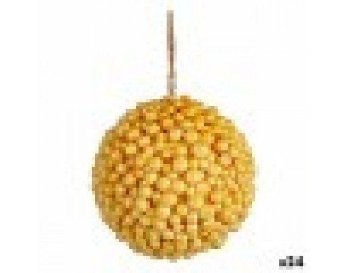 Коледна топка Жълт Пластмаса 8 x 8 x 8 cm (24 броя)