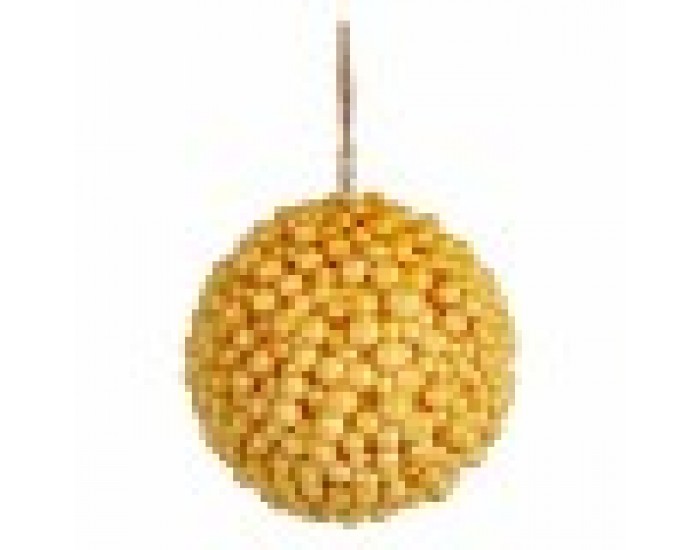 Коледна топка Жълт Пластмаса 8 x 8 x 8 cm (24 броя)
