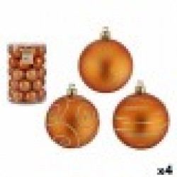 Комплект Коледни Топки Оранжев PVC 6 cm (4 броя) - Krist+