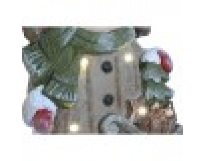 Коледна Украса Home ESPRIT Кафяв Червен 23 x 10,5 x 40 cm (2 броя)