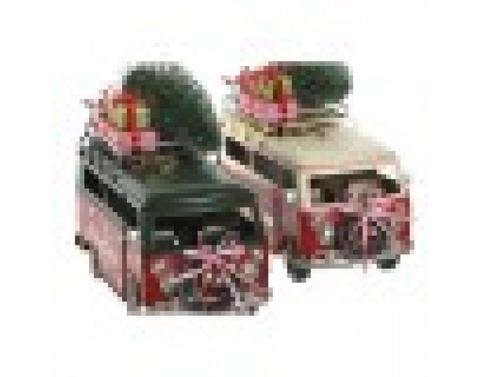 Коледна Украса Home ESPRIT Червен Зелен 27 x 12 x 20 cm (2 броя)