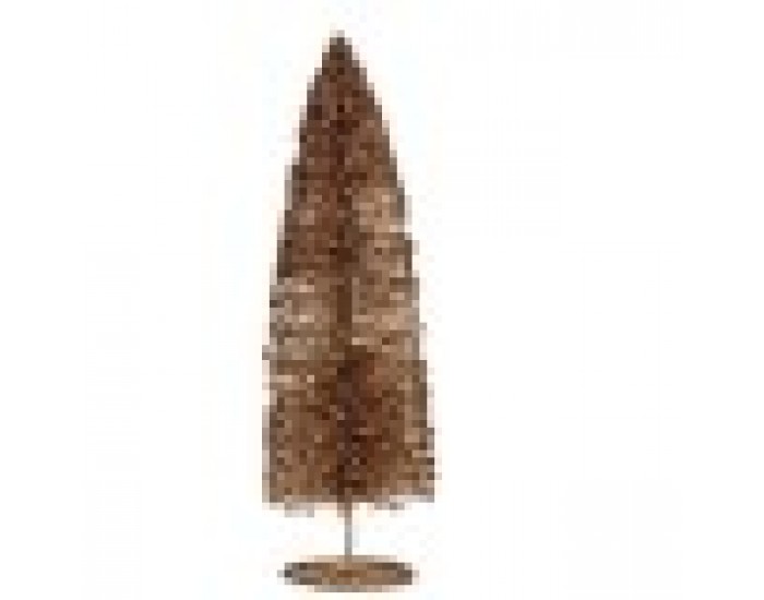 Декоративна фигурка Коледно дърво пайети Златен 10 x 41 x 10 cm (6 броя)