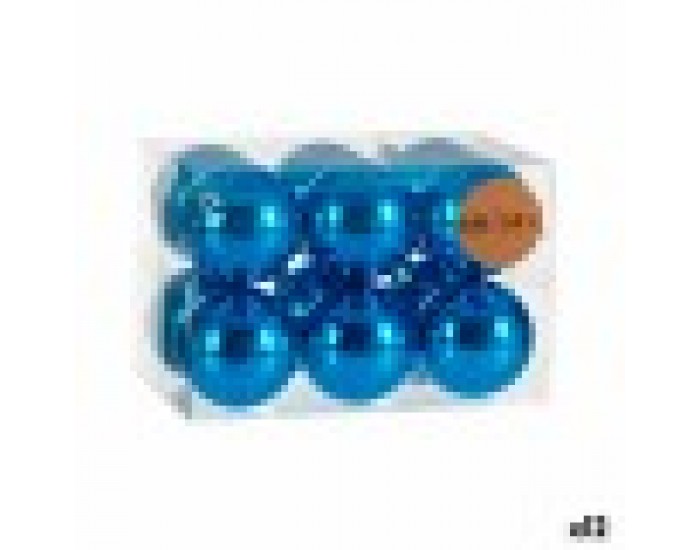 Christmas Balls Set Син Пластмаса (Ø 7 cm) (12 броя)