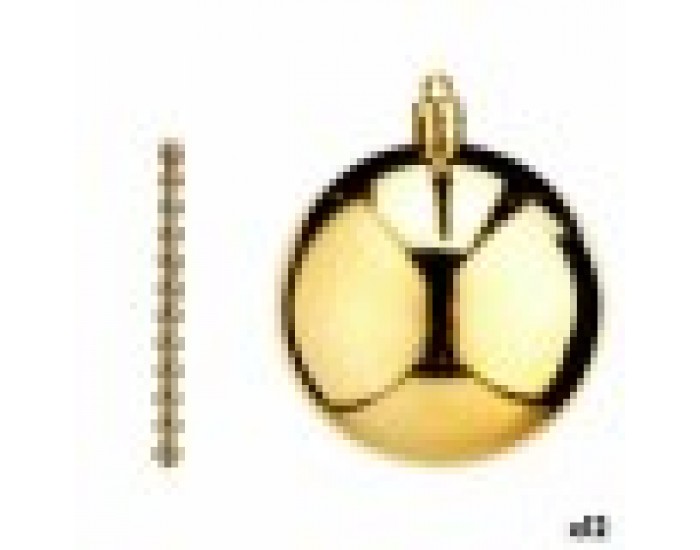 Комплект Коледни Топки Златен PVC Ø 7 cm (12 броя)