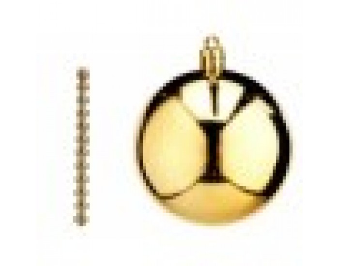 Комплект Коледни Топки Златен PVC Ø 7 cm (12 броя)