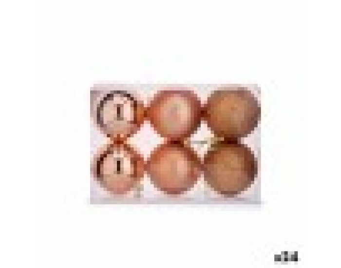 Christmas Balls Set Мед Пластмаса (8 x 9 x 8 cm) (24 броя)