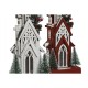 Коледна Украса Home ESPRIT Бял Червен 16 x 14 x 63 cm (2 броя)