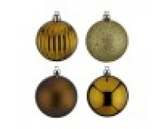 Christmas Balls Set Зелен Пластмаса (6 x 7 x 6 cm) (4 броя)