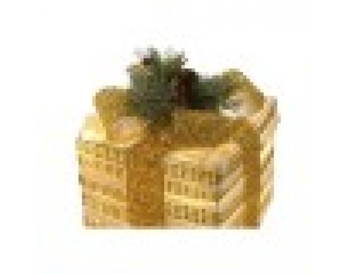 Коледна Украса DKD Home Decor Бял Червен Златен 25 x 25 x 25 cm (3 Части)