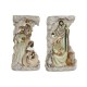 Рождествена Коледна Сцена Home ESPRIT Многоцветен Смола 19,5 x 11 x 31,5 cm (2 броя)