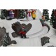 Коледна Украса Home ESPRIT Многоцветен Музикален 24 X 23,5 X 25 cm