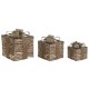 Коледна Украса DKD Home Decor Естествен 25 x 25 x 25 cm (3 Части)