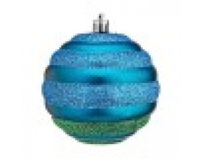 Christmas Balls Set Ø 8 cm Син Зелен PVC (12 броя)