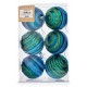 Christmas Balls Set Ø 8 cm Син Зелен PVC (12 броя)