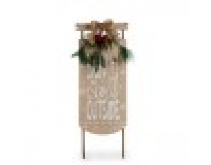 Висяща украса Плакат Шейна Бежов Дървен MDF 20 x 5 x 69 cm (6 броя)