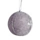 Комплект Коледни Топки полиестер Сребрист 8 x 8 x 8 cm (6 броя)