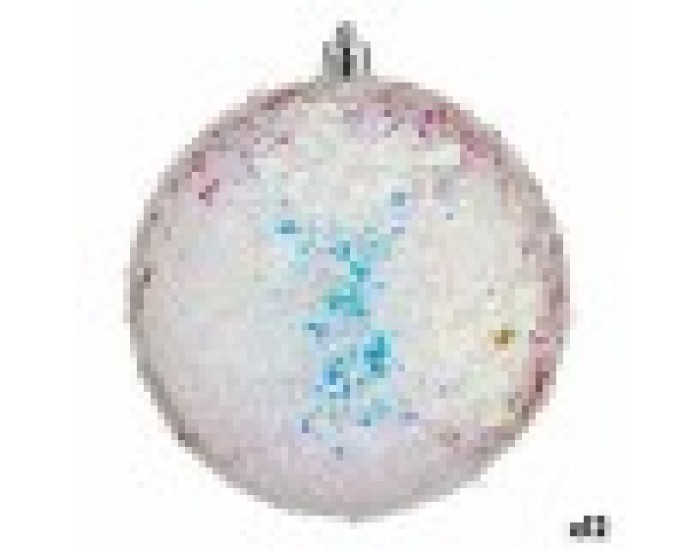Комплект Коледни Топки Сребрист 10 cm (12 броя)