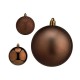 Christmas Balls Set Кафяв Пластмаса (Ø 8 cm) (8 x 8 x 47 cm) (24 броя)