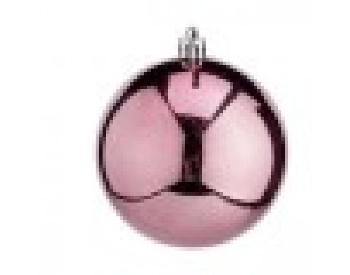 Christmas Balls Set Розов Пластмаса (8 x 9 x 8 cm) (24 броя)