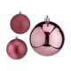 Christmas Balls Set Розов Пластмаса (8 x 9 x 8 cm) (24 броя)