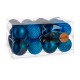 Christmas Balls Set Син Пластмаса (Ø 8 cm) (6 броя)