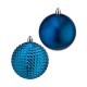 Christmas Balls Set Син Пластмаса (Ø 8 cm) (6 броя)