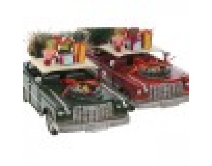 Коледна Украса Home ESPRIT Червен Зелен 36 x 14,5 x 23 cm (2 броя)