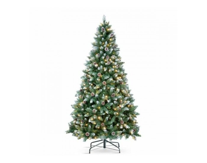 Коледно дърво DKD Home Decor Зелен Метал полиетилен 80 x 80 x 150 cm 1 x 1 x 150 cm