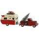 Коледна Украса Home ESPRIT Червен Караван 73 x 19 x 28,5 cm