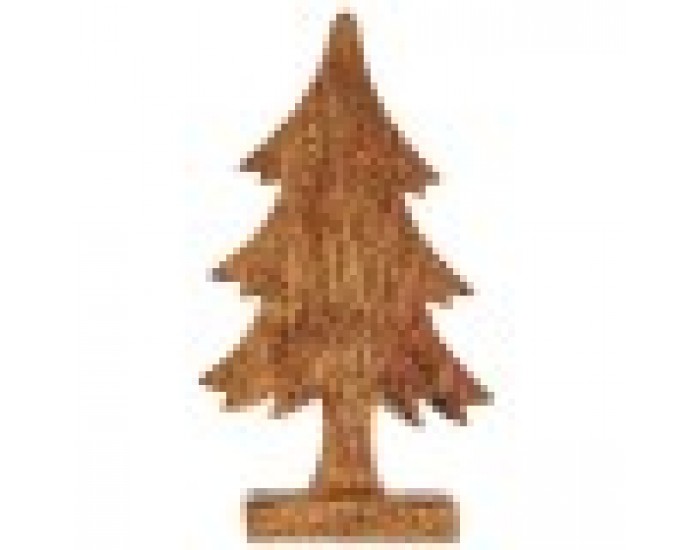 Декоративна фигурка Коледно дърво Златен Дървен 5 x 31 x 15,5 cm (6 броя)