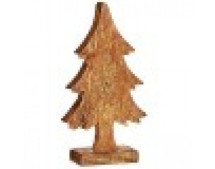 Декоративна фигурка Коледно дърво Златен Дървен 5 x 31 x 15,5 cm (6 броя)