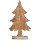Декоративна фигурка Коледно дърво Сребрист Дървен 5 x 31 x 15 cm (6 броя)