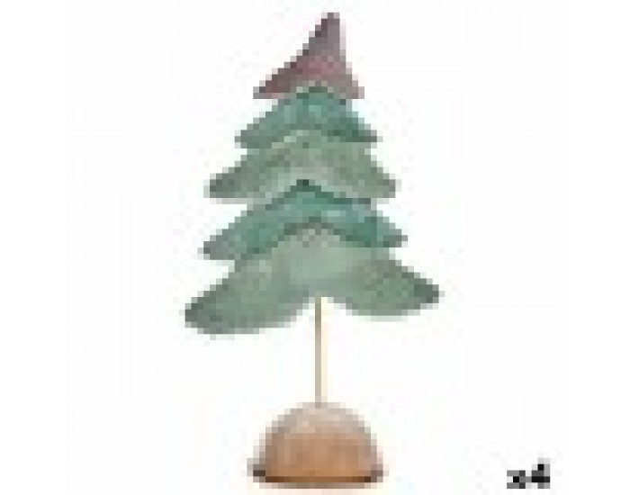 Коледно дърво Кадифе цвят тюркоаз 16 x 55 x 29 cm (4 броя)