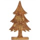 Декоративна фигурка Коледно дърво Златен Дървен 5 x 39 x 22 cm (6 броя)