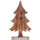 Декоративна фигурка Коледно дърво Сребрист Дървен 5 x 39 x 21 cm (6 броя)