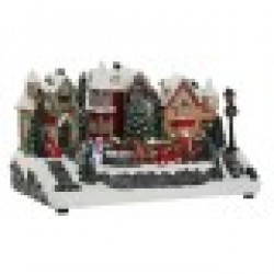 Коледна Украса Home ESPRIT Многоцветен Музикален 32 X 18,5 X 19 cm - Decorațiuni sezoniere și de sărbători