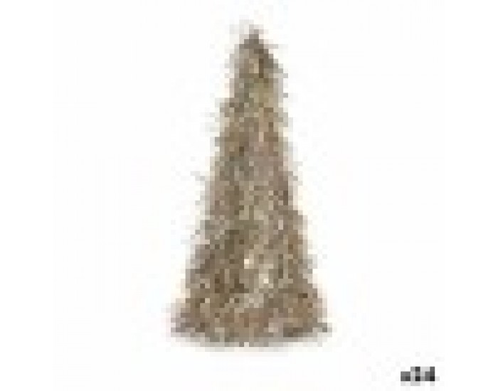 Декоративна фигурка Коледно дърво Гирлянда Бронз полипропилен PET 24 x 46 x 24 cm (24 броя)