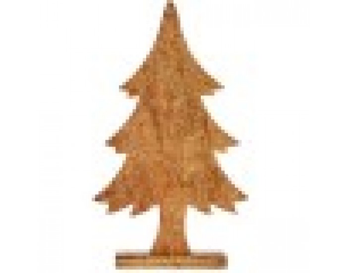 Декоративна фигурка Коледно дърво Златен Дървен 5,1 x 49,5 x 25,5 cm (6 броя)