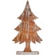 Декоративна фигурка Коледно дърво Сребрист Дървен 5 x 49,5 x 26 cm (6 броя)