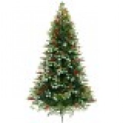 Коледно дърво Home ESPRIT Червен Зелен PVC Метал 129 x 129 x 210 cm - Decorațiuni sezoniere și de sărbători