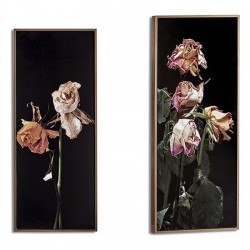 Картина Златен Lilled Черен ПДЧ (21,2 x 2 x 51,2 cm) - Tablouri, postere, puzzle-uri