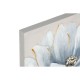 Картина Home ESPRIT Син Бял Пластно Дървен MDF Цвете Традиционен 40 x 2,5 x 40 cm (2 броя)