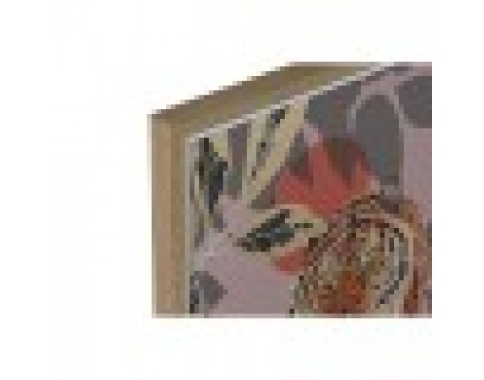 Картина Home ESPRIT Червен Зелен Колониален Златен Джунгла 45 x 2,5 x 60 cm (2 броя)