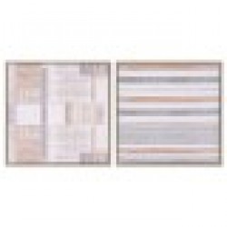 Картина Home ESPRIT Кафяв Бежов полистирен Пластно Град 52,5 x 2,8 x 52,5 cm (2 броя) - Tablouri, postere, puzzle-uri