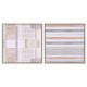 Картина Home ESPRIT Кафяв Бежов полистирен Пластно Град 52,5 x 2,8 x 52,5 cm (2 броя)