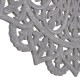 Декорация за стена Сив Дървен Дървен MDF 90 x 1 x 90 cm