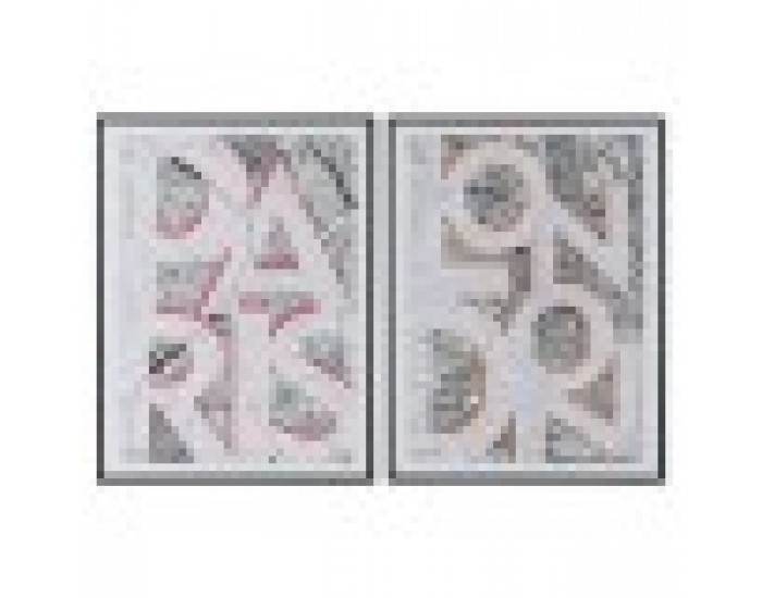 Картина Home ESPRIT Бял Черен Loft 60 x 3 x 80 cm (2 броя)