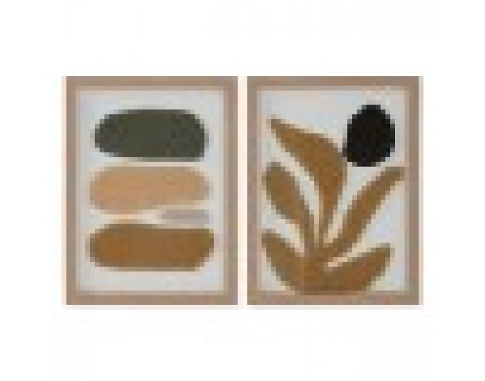 Картина Home ESPRIT Абстрактен Град 30 x 2,5 x 40 cm (2 броя)